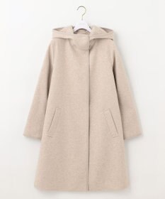 ANY SIS ウールライクミドルフーディ コート