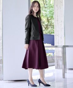 Tiaclasse L 【本革】ノーカラーシープレザージャケット