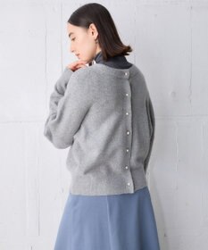 UNFILO 【新色追加/洗える】ふわふわニット パールボタンカーディガン