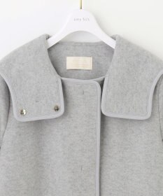 ANY SIS ウールライクミドルフーディ コート