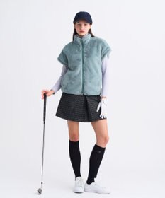 23区GOLF 【WOMEN】ジップアップファーベスト
