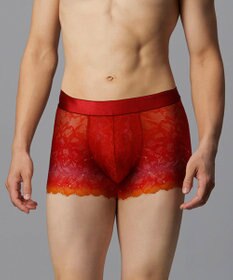 WACOAL MEN WACOAL MEN 【レースボクサー】 ボクサーパンツ フロント快適グラマラス 通気性 スカラ始末(裾部分) 前閉じ レース 下着 メンズ WT3826 /ワコールメン