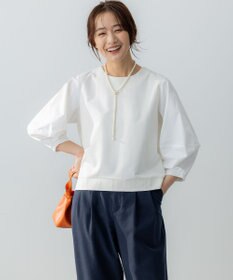 組曲 L 【WEB限定】ランタンスリーブミニ裏毛 プルオーバー