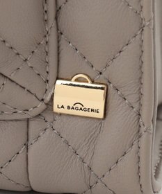 LA BAGAGERIE シープキルトWストラップスクエアショルダー