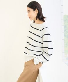 UNFILO カシミヤブレンド オフネックニット