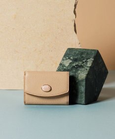 TOPKAPI 【TOPKAPI】gemdrops ジェムドロップ ミニエンボスレザー 天然石 三つ折り 財布