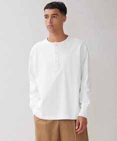 UNFILO MENS コットン ヘンリーネックTEE [23年秋冬商品]