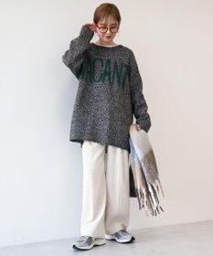 AMERICAN HOLIC バイパチＶＡＣＡＮＴロングニットプルオーバー