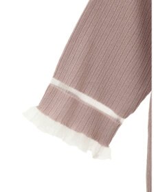 earth music&ecology ポイントシアーフリルニットプルオーバー