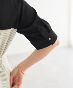 YECCA VECCA ハーフスリーブベアドッキングワンピース