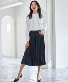 ANY L 【ウエストゴム】プリーツスカート