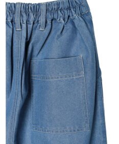 Green Parks インド綿 デニムストレートパンツ