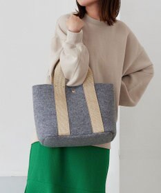 TOPKAPI 【TREASURE TOPKAPI】イタリアンフェルト ラメテープ トートバッグ 2023