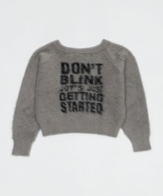 WEGO シャギー2WAYグラフィックワンショルニット