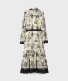 GRACE CONTINENTAL オーナメントフラワープリントワンピース