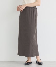 earth music&ecology 【コットン混】カットリブナロースカート
