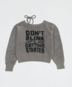 WEGO シャギー2WAYグラフィックワンショルニット