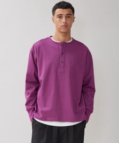 UNFILO MENS コットン ヘンリーネックTEE [23年秋冬商品]