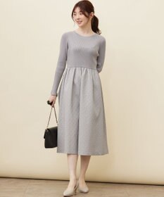 ANY SIS 【洗える】フクレジャカード ワンピース