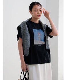 Te chichi マリリンモンロービーチフォトTシャツ