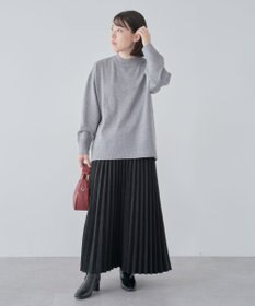 Green Parks もちやわモックネックニットプルオーバー