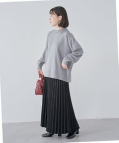 Green Parks もちやわモックネックニットプルオーバー