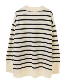 Green Parks もちやわモックネックニットプルオーバー