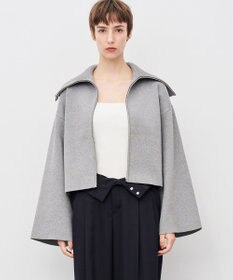 uncrave カシミヤブレンドニット ジップアップブルゾン