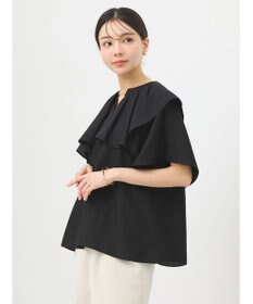 earth music&ecology ビッグカラーチェーンブラウス