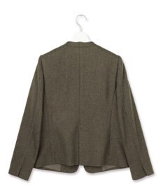 23区 L 【先行予約】ウールライクカルゼ Vネック ノーカラージャケット