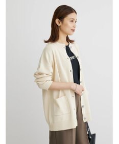 Green Parks ミドル丈モックネックカーディガン