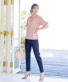 Tiaclasse 【新色追加・洗える】体型カバーも叶うレーススリーブブラウス