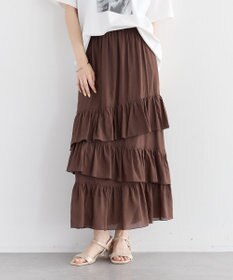 YECCA VECCA アシメラッフルスカート