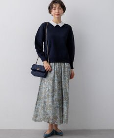 23区 【先行予約/WEB&一部店舗限定】バイカラーデザイン 2WAY ニット