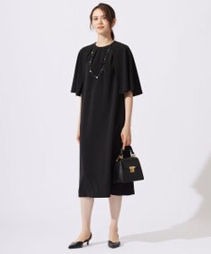 自由区 【カタログ掲載・洗える】ドレープスリーブ ワンピース