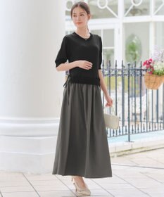 Tiaclasse L 【洗える】ニットドッキングワンピース