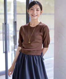 Tiaclasse L 【洗える】ニットドッキングワンピース