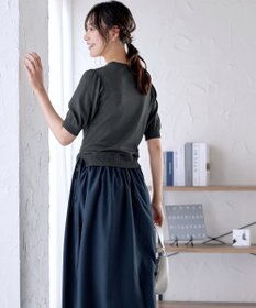 Tiaclasse L 【洗える】ニットドッキングワンピース