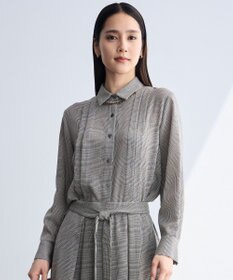 自由区 【SHIHOさん着用】TWハイツイストビエラタックディテール ブラウス