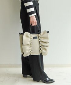 ACE BAGS & LUGGAGE JEWELNA by Jewelna Rose フリルトートバッグ 16205 軽量 2WAY ショルダーバッグ リボン