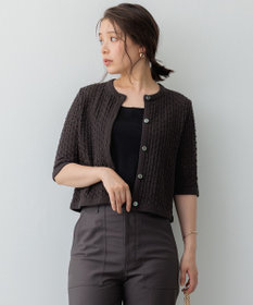 【Saran様おまとめページ】23区バンドカラーシャツ×パドカレカーディガン SLOW/一部店舗限定】レーシー カーディガン / 23区 S | ファッション