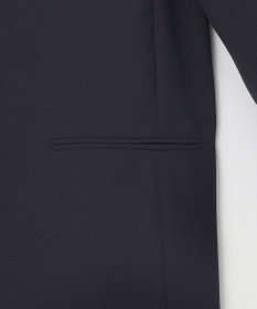 自由区 S 【セットアップ対応・接触冷感・UVケア・洗える】ライトストレッチノーカラー ジャケット