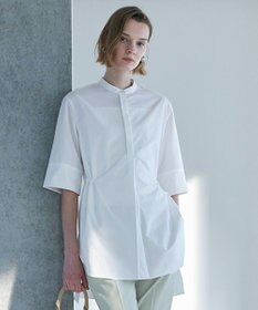 ICB ヴィンテージスパンブロード デザインブラウス オフホワイト