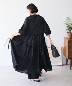 CRAFT STANDARD BOUTIQUE インド綿ティアードマキシワンピース