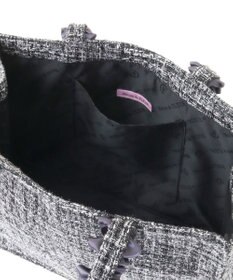 Maison de FLEUR EC限定ツイードフリルスクエアトートMバッグ