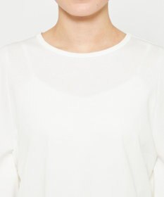 uncrave ダブルフェイスジャージー ハンカチスリーブトップス