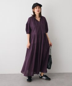 CRAFT STANDARD BOUTIQUE インド綿ティアードマキシワンピース
