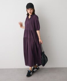 CRAFT STANDARD BOUTIQUE インド綿ティアードマキシワンピース