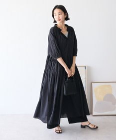 CRAFT STANDARD BOUTIQUE インド綿ティアードマキシワンピース