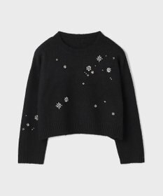 GRACE CONTINENTAL ビジューニットトップ